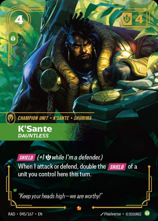 K’Sante card from Riftbound: Radiance